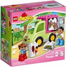 Lego 10586 Duplo Ice Cream Truck Minifigures Pink Pastel Green Popsicle Treats