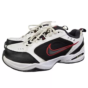 Nike Men’s Size 11 W Wide Air Monarch IV White Varsity Red Sneakers 416355-101 - Picture 1 of 13