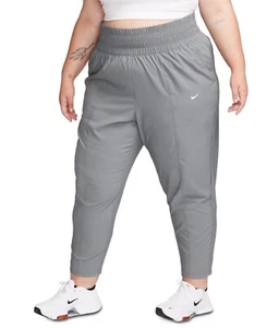 Nike Plus Size Dri-fit One Ultra High-Waist Pants Women's 3X Smoke Grey Pull On - Picture 1 of 13