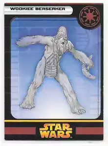 2005 Star Wars Miniatures Wookiee Berserker Stat Card Only Swm Mini - Picture 1 of 2