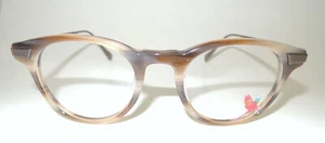 MAUI JIM MJO2611 23B BROWN HORN EYEGLASS FRAME JAPAN TEMPLE 143 47 -21 - Picture 1 of 4