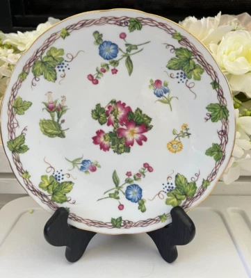 Plato de postre floral de porcelana Andrea by Sadek WINTERTHUR EVELINA Foto 1 de 2