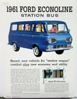 1961 Ford Econoline Station Bus Sales Sheet & Specifications Revised Original