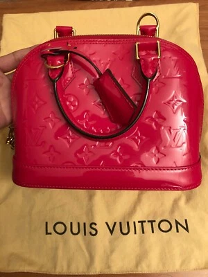 100% 正品路易威登 Alma bb MV H 玫瑰粉色包 状况良好 — 第 1/4 张图片