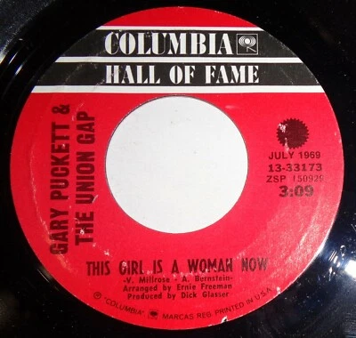 Gary Puckett 45 RPM - This Girl Is A Woman Now / Don't Give In To Him D5 - Image 1 of 2