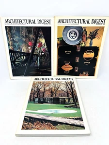 Vintage 1986 Architectural Digest Magazines Interior Design Ads Lot of 3 - Picture 1 of 13