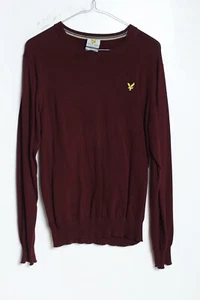 Lyle & Scott Golf Performance Mens Knit Jumper - Burgundy - Size S small (f45) - Picture 1 of 2