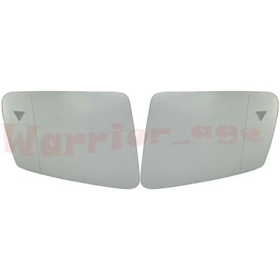 Pair Front Left & Right Mirror Glass For Mercedes-Benz C-class W204 E-class W212 Foto 1 de 4