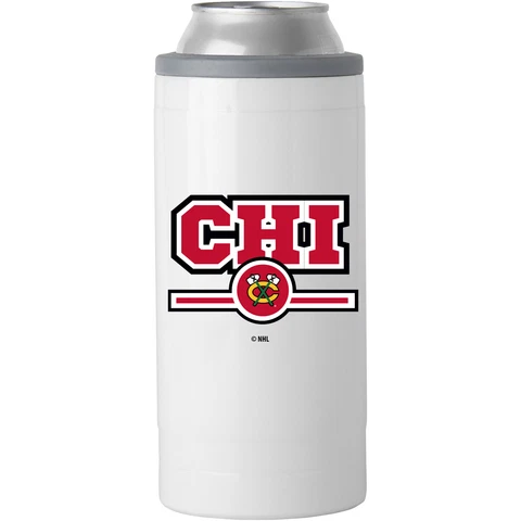 Chicago Blackhawks 12oz. Letterman Slim Can Cooler Cover