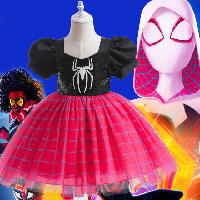 Disfraz de disfraz de Halloween iridiscente de Spider Girl para niñas de 10  a 12 años : .es: Juguetes y juegos