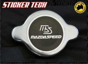 MS NEGRO TAPA RADIADOR PEGATINA CALCOMANÍA TRAJES MAZDASPEED MX5 R100 RX7 12A 13B GIRATORIO - Imagen 1 de 3