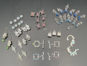 Swarovski Crystal Jewelry Making Components Sliders links toggle Clasps Charms - Picture 1 of 10