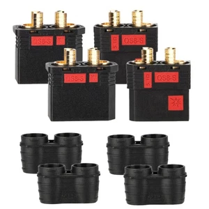 2 Pairs QS8-S Anti-Spark Connector Set Male And Female for RC Lipo Battery 8MM - Picture 1 of 7