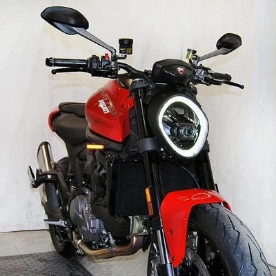Nuevas señales de giro de bloqueo de espejo Rage Cycles para Ducati Monster 937 21-25 Foto 1 de 4