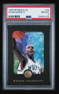 1995-96 Skybox E-XL - Kevin Garnett #49 (RC) PSA 8 - Picture 1 of 3