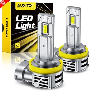AUXITO H11 H8 H9 LED Headlight Bulbs Kits High/Low Beam 6500K White 33000LM 100W - Picture 1 of 14