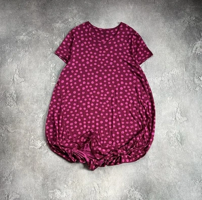 Vestido largo Gudrun Sjoden XXL punteado 👗 Relajado manga corta Sjöden Foto 1 de 4