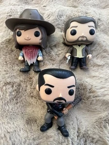 Funko Pop Walking Dead Paquete Suelto, Negan, Carl y Rick - Imagen 1 de 4