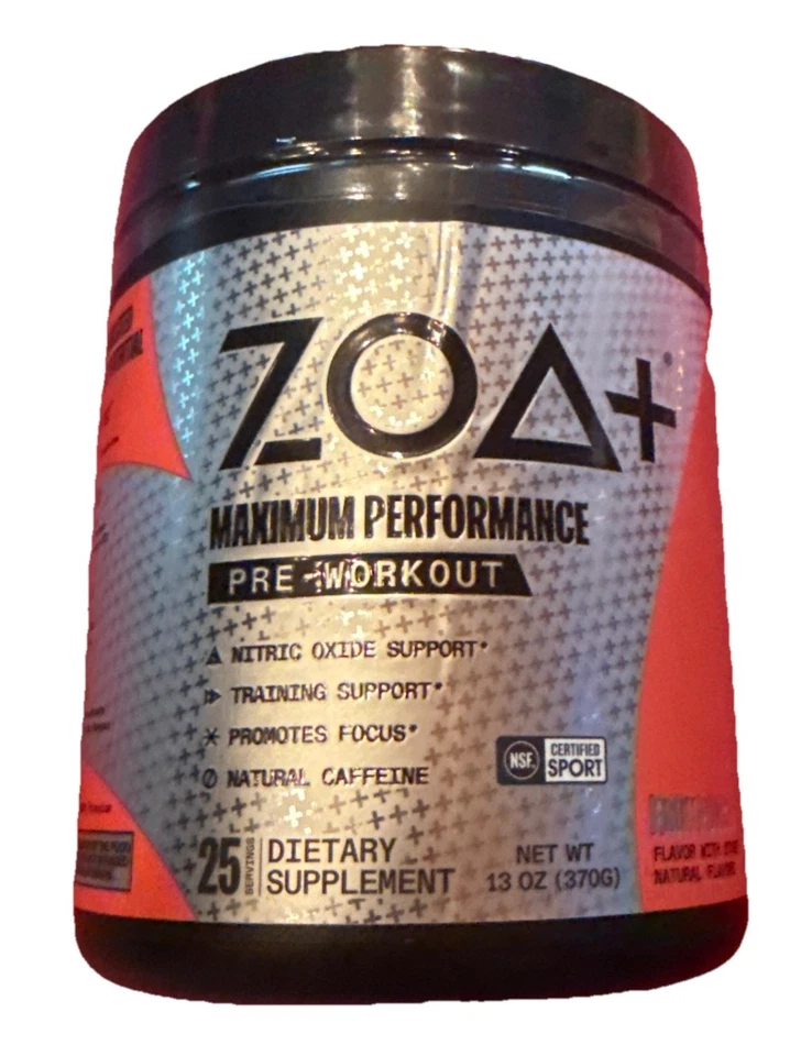 *READ CLEARANCE* ZOA Zero Sugar Preworkout Fruit Punch Powder 25 Servings Energy
