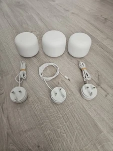 Google Nest Wi-Fi Router H2D & 2 Add On Wi-Fi Points H2E Mesh System - Picture 1 of 6