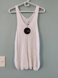 Mittoshop Mesh Tank Top White Large New With Tags - Picture 1 of 5