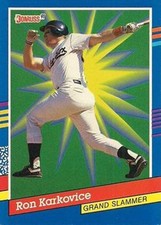 #12 Ron Karkovice - Chicago White Sox - 1991 Donruss Baseball - Grand Slammers