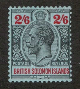 1921-31 British Solomon Islands Sc# 54 - 2sh6p, KGV. MH postage stamp Cv$9.25 - Picture 1 of 1