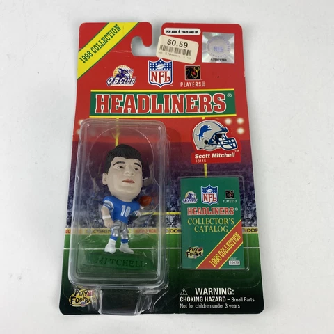 Corinthians 1998 NFL Headliners Detroit Lions Scott Mitchell Football 3" Figure Cover