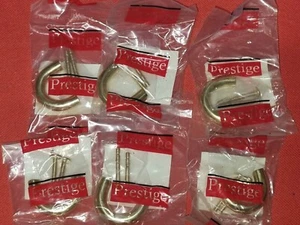 LOT OF 6 PRESTIGE BRASS C DRAWER HANDLES (10cm) - Picture 1 of 3
