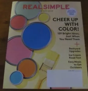 Juni 2020 Ausgabe von Real Simple Magazin Aufmuntern mit Farbe #258 - Bild 1 von 4