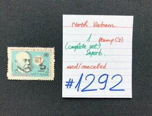 North Vietnam stamps, 1 Used/Cancelled Stamps, SCV 2009=$3.00, #1292 OR... - Picture 1 of 6