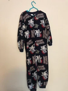 Arizona Jean Co. Boys Santa Jaws Navy Sharks One Piece Pajama Size XXS 4/5 - Picture 1 of 4