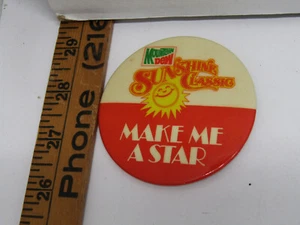OLD VINTAGE MOUNTAIN DEW SUNSHINE CLASSIC MAKE ME A PIN BACK BUTTON COLLECTIBLE - Picture 1 of 1