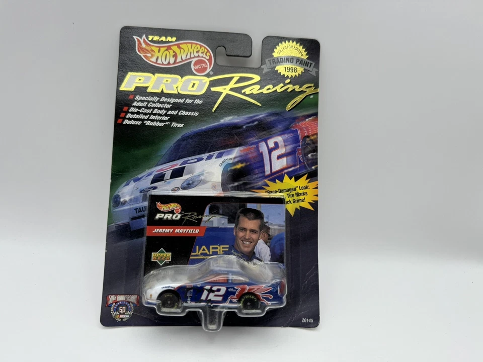 NASCAR Hot Wheels Pro Racing #12 Jeremy Mayfield Mobil 1 1:64 car - NIP - Image 1 of 2