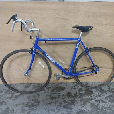 Vintage 1988 Trek 1000 Road Bike 6061-T6 Aluminum Frame Rare Blue Bike Complete - Image 1 of 4