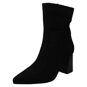 Femmes Spot On ! 'F51199' Microfibre Talon Bloc Smart Bottines - Bild 1 von 18