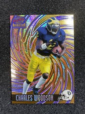 1998 Charles Woodson Pacific Revolution RC Rookie Card #105 HOF Michigan Raiders