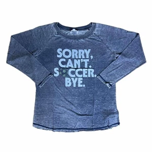 MEDIUM JULIE LuLaRoe Long Sleeve Tee ~ SORRY, CAN'T. SOCCER. BYE. ~ Sizes 8-10 - Picture 1 of 3