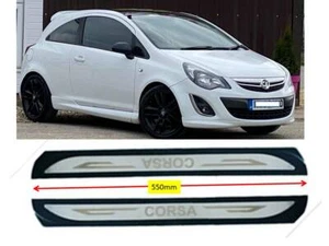 VAUXHALL CORSA 2010+ DOOR SILL SCUFF PROTECTOR PLATES - OP009 - Picture 1 of 5