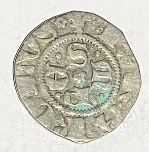 HN Sulmona Carlo III di Durazzo 1382-85 bolognino Ag DA#8var BB NC q984 - Picture 1 of 2