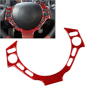 Steering Wheel Button Frame Cover Trim For Nissan GTR R35 2008-2016 Red Car Auto - Picture 1 of 11