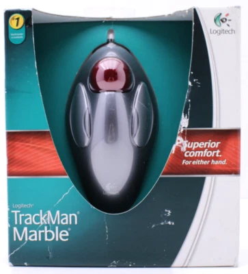 NOS Logitech Trackman Marble Trackball Mouse 910-000806 Sealed - Image 1 of 4