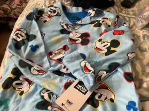 New With Tags Disney Authentic Mickey Mouse Pajamas Set Boys PJ's Size 8 - Picture 1 of 3