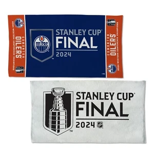 Edmonton Oilers 2024 NHL Western Conference Champions Stanley Cup 22x42 LR Towel - Picture 1 of 1