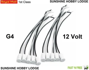 Ceramic G4 Base Lamp Holder LED bulb Socket Cable Halogen Down Light Fittings UK - Picture 1 of 9