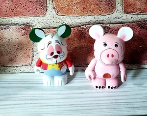 2x Disney Vinylmation Alice White Rabbit Hamm Toy Story 3" PVC Figures T Scott - Picture 1 of 6