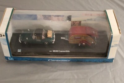 Cararama 1/43 MGB Convertible with Trailer New Sealed - Image 1 of 4