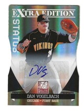 2011 Donruss Elite Extra Edition Gold Die-Cut Status /5 Dan Vogelbach Auto # 4/5