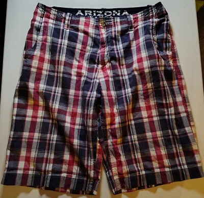 Jean Arizona Co. vintage para hombre Pantalones Cortos 36 Rojo Blanco Azul Día de la Independencia 4 de Julio Foto 1 de 4