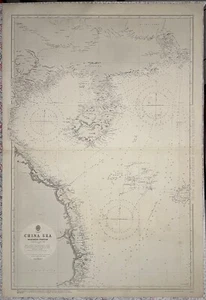 Admiralty Chart 2661A China Sea Northern Western 1882 (1945) Vietnam Hainan - Picture 1 of 11